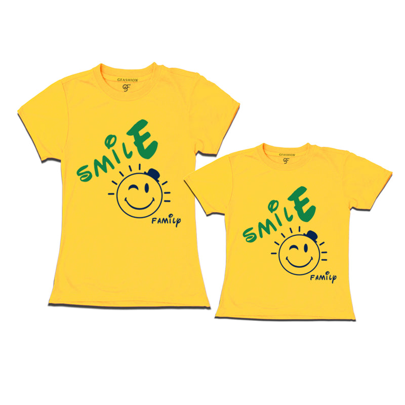 smiley face t shirt for family