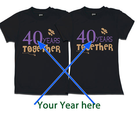 YOUR YEARS TOGETHER FAMILY COUPLE T-Shirts