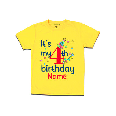 It's my 4th birthday t shirts for boys-girls