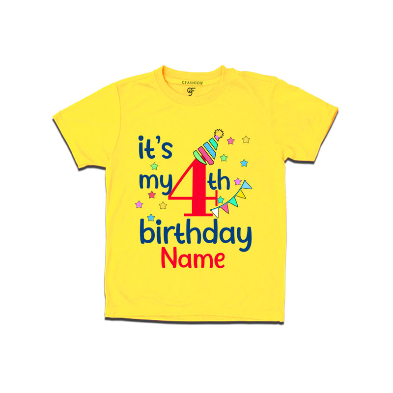It's my 4th birthday t shirts for boys-girls