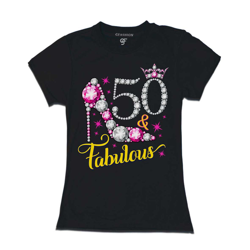 50 & fabulous t-shirts-50th birthday t shirts