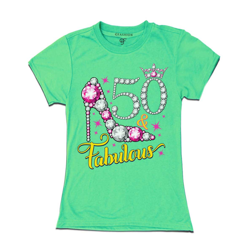 50 & fabulous t-shirts-50th birthday t shirts