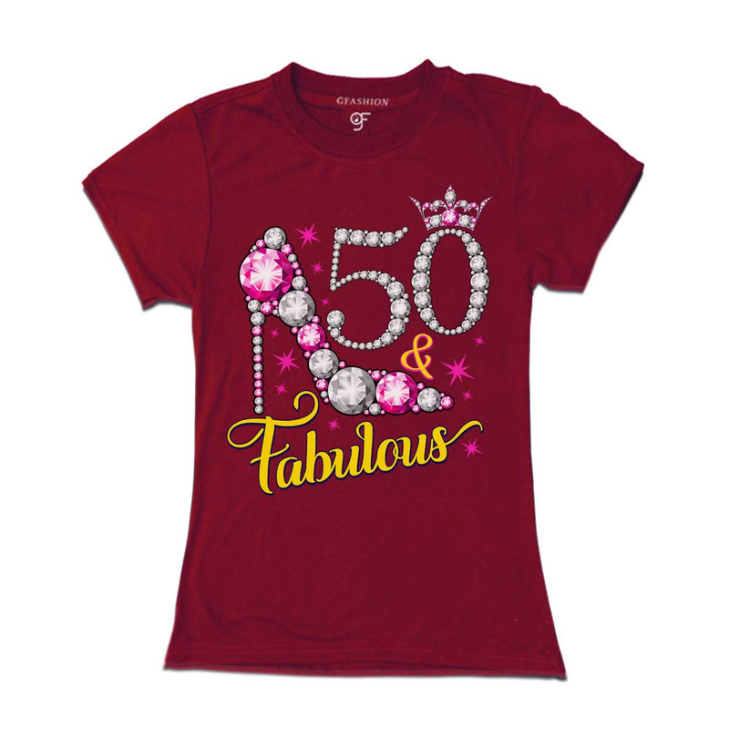 50 & fabulous t-shirts-50th birthday t shirts