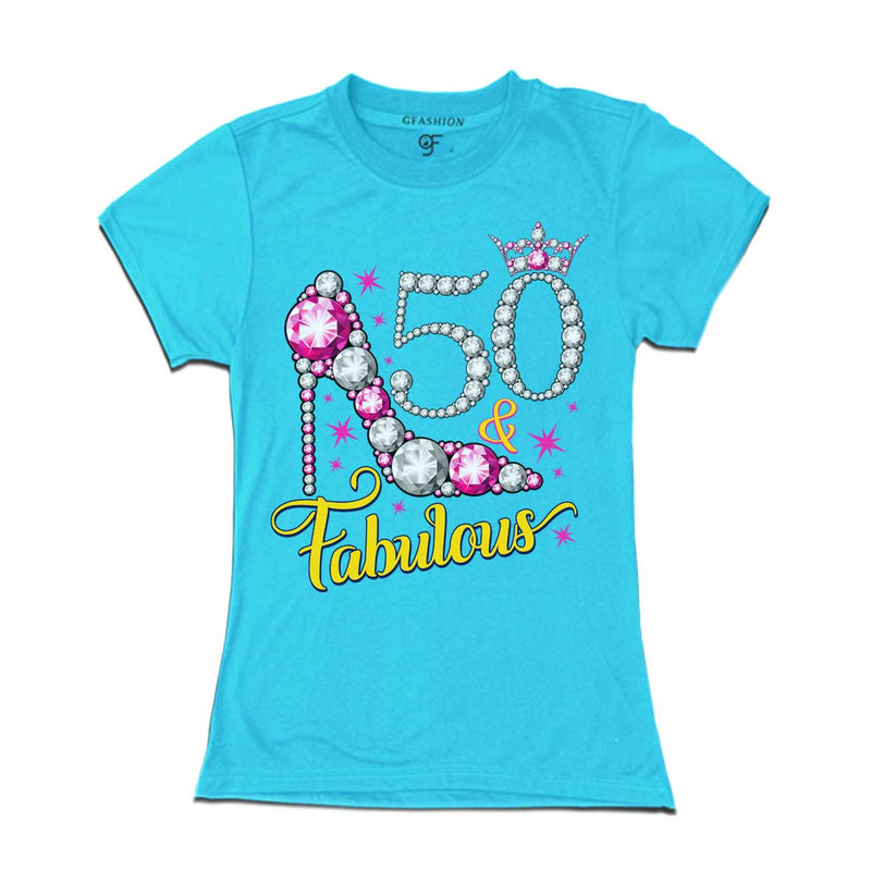 50 & fabulous t-shirts-50th birthday t shirts