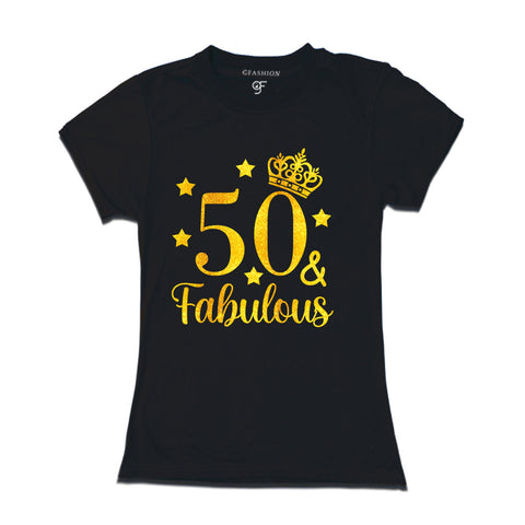 50th birthday t shirts | 50 & fabulous T-shirts | mom and grandma birthday t shirts