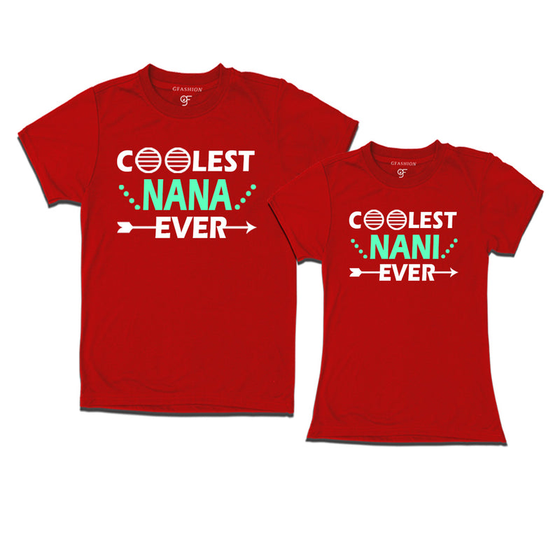coolest nana-nani ever t shirts-red-gfashion