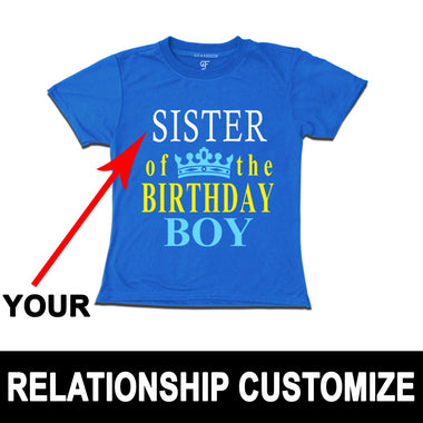 Birthday Boy's relationship Customize T-shirts