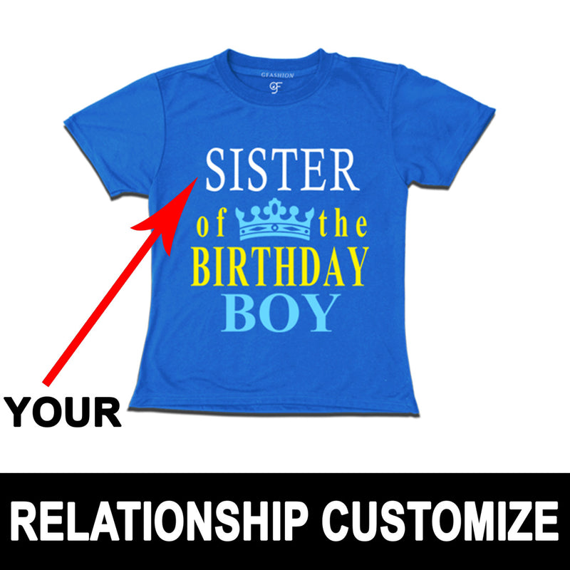 Birthday Boy's Realtion Customize T-shirts