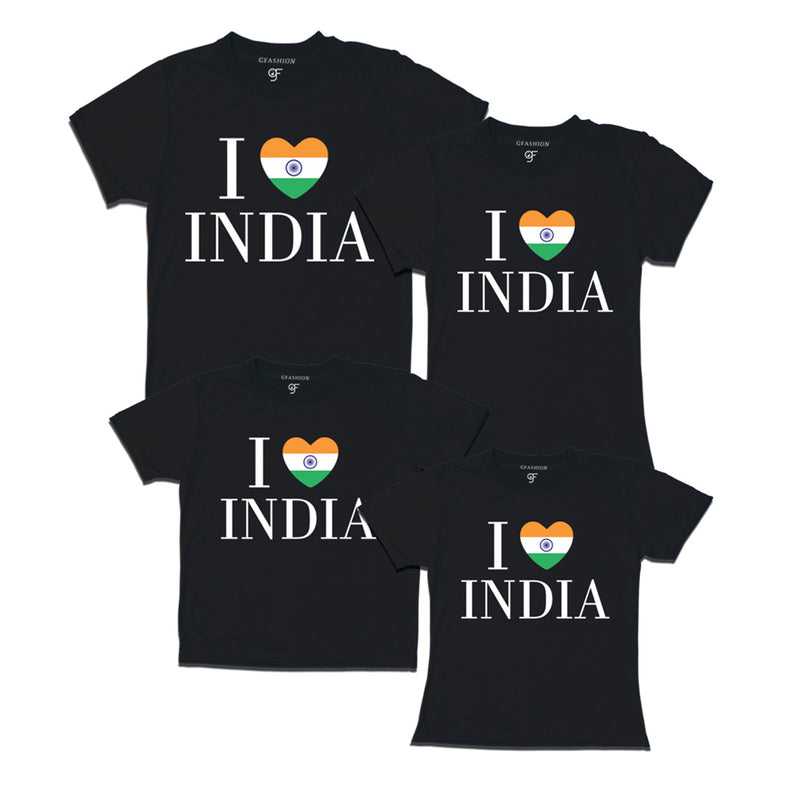 I love India Family T-shirts in Black Color available @ gfashion.jpg