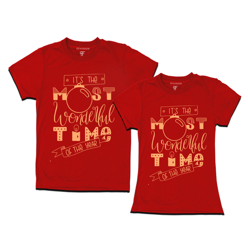 Wonderful time for matching couples t-shirt