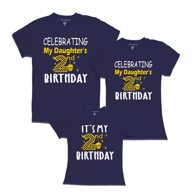 2nd birthday girl t shirt with family