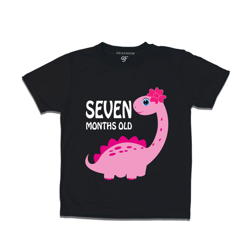 Seven Month Old Baby T-shirt in Black Color avilable @ gfashion.jpg