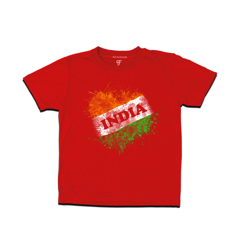 India Tiranga Boy T-shirt in Red color available @ gfashion.jpg