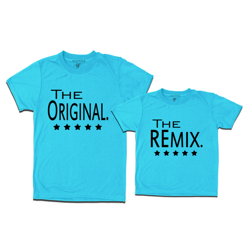 the original the remix dad & son tees