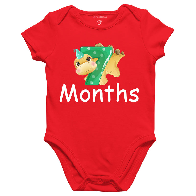 Seven Month Baby BodySuit in Red Color avilable @ gfashion.jpg