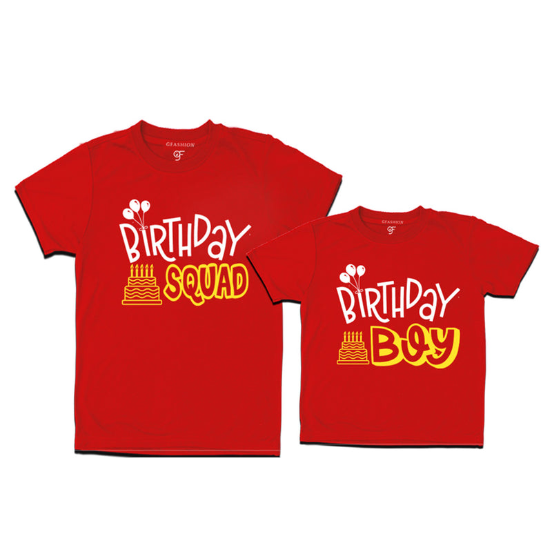 Birthday Squad Dad & Birthday Boy T-shirts