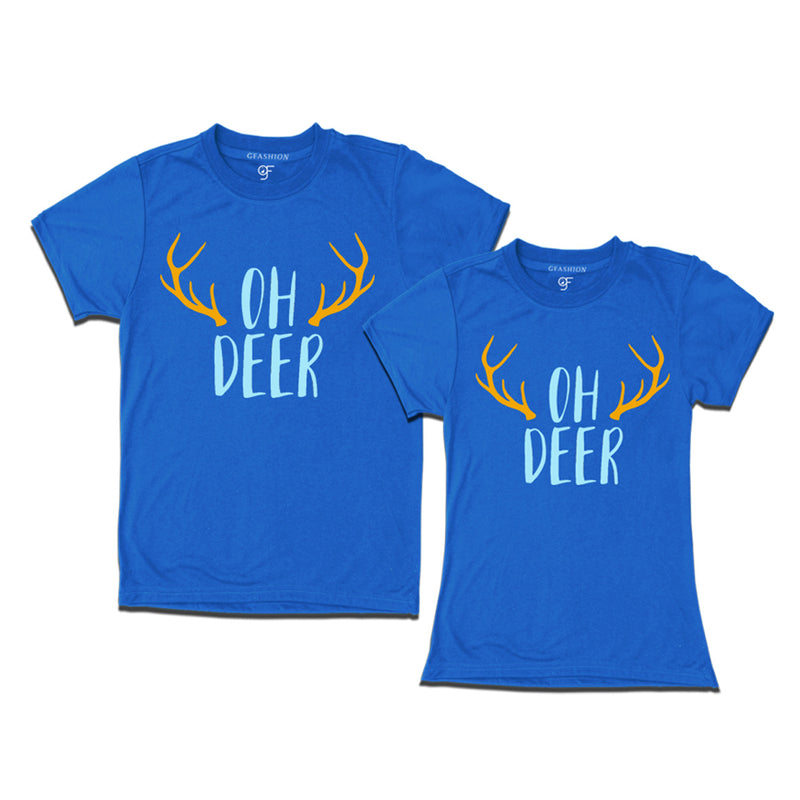 Oh deer matching couples t-shirt