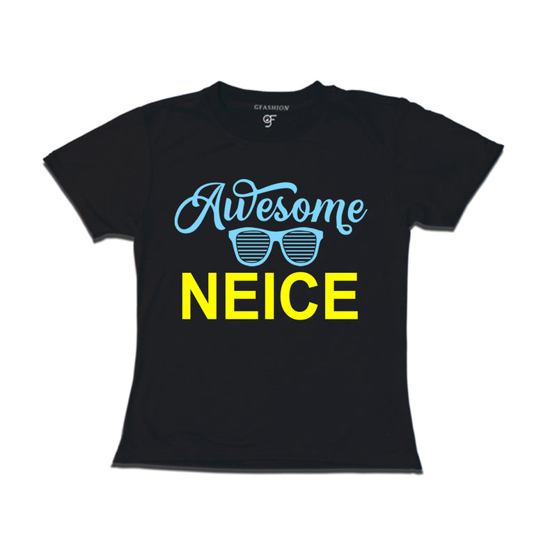 Awesome Neice T-shirts-black-gfashion