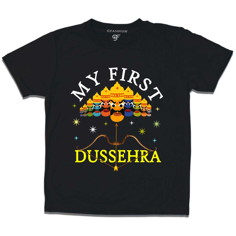 My First Dussehra Boy T-shirt in Black Color available @ gfashion.jpg