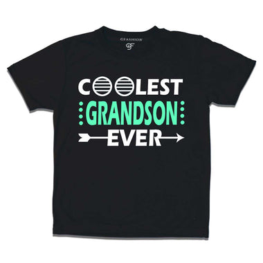 coolest grandson ever t shirts-black-gfashion