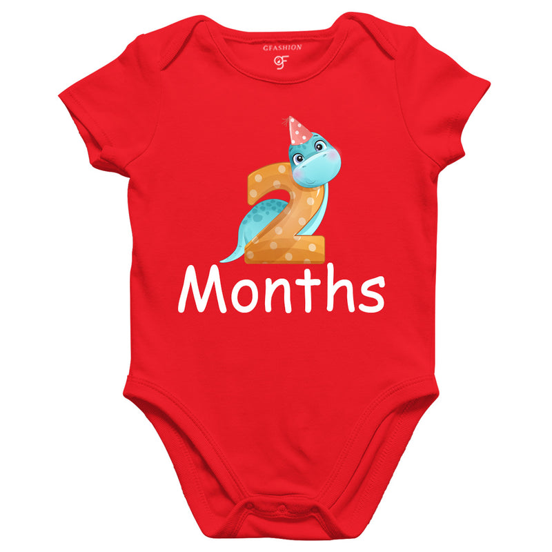 Two Month Baby BodySuit in Red Color avilable @ gfashion.jpg