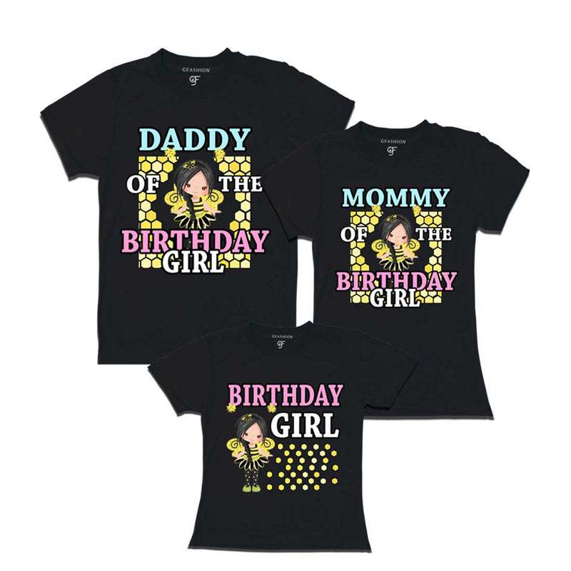 Bee Day Theme T-shirts for Girl with Family