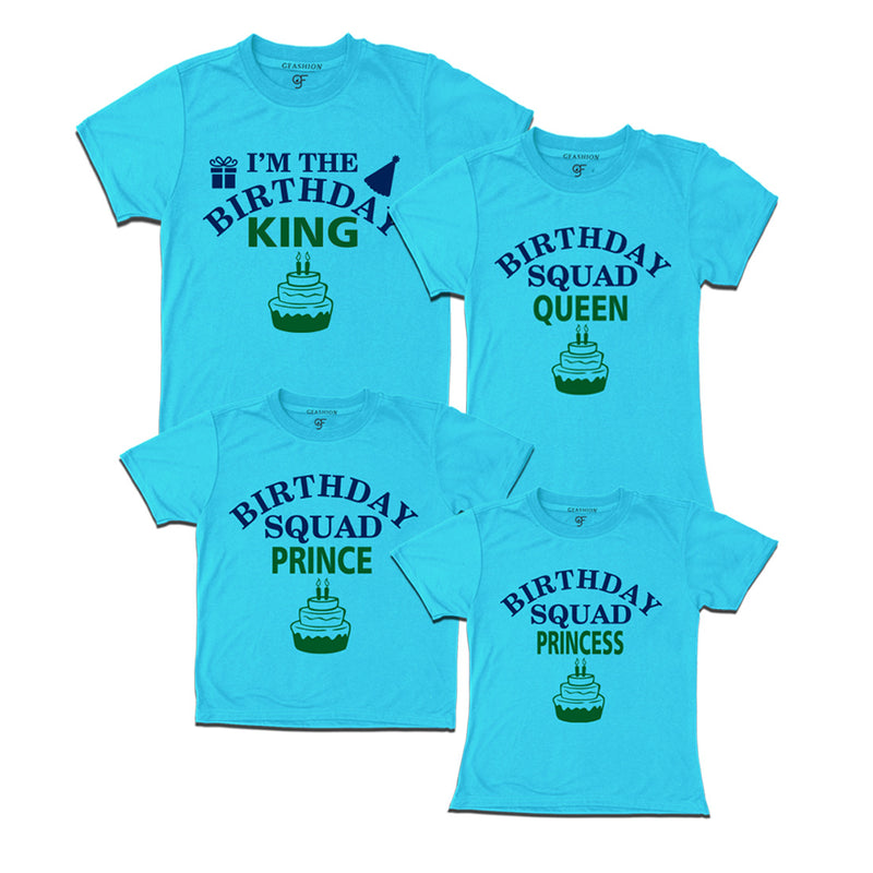 Birthday king T- shirts with birthday squad queen prince princess