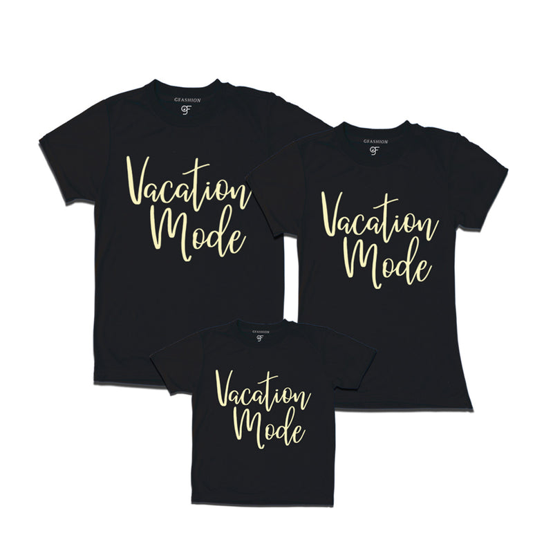 vacation mode t shirts black