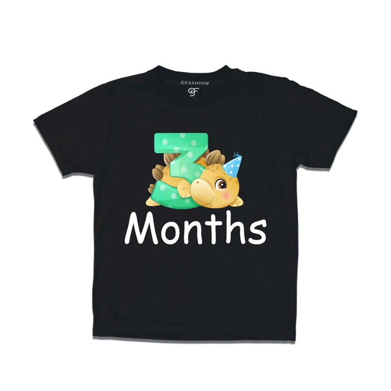 Three Month Baby T-shirt in Black Color avilable @ gfashion.jpg