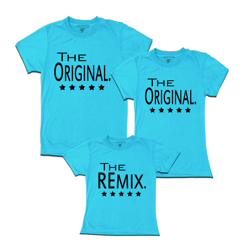 the original the remix dad mom daughter t shirts