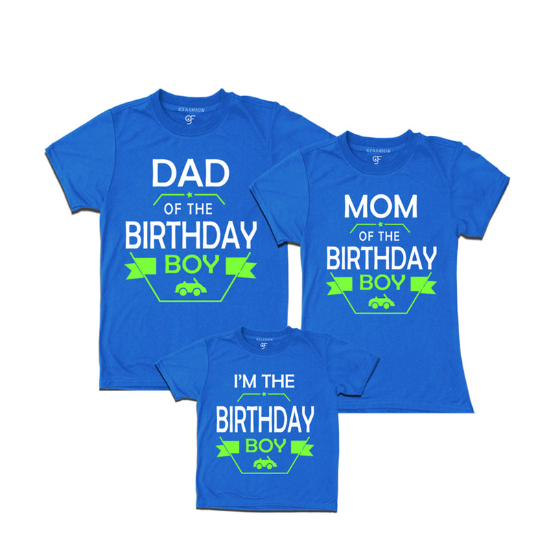 dad of mom of the birthday boy i'm the birthday boy t shirts