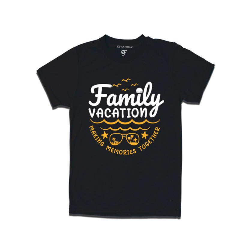 Family Vacation Makes Memories Together T-shirts in Black Color available @ gfashion.jpg