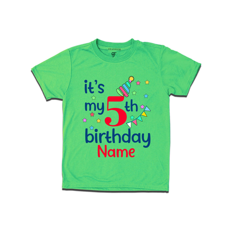 It's my 5th birthday t shirts for boys-girls
