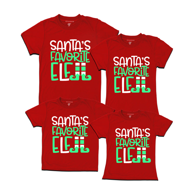 Christmas t shirts set of 4