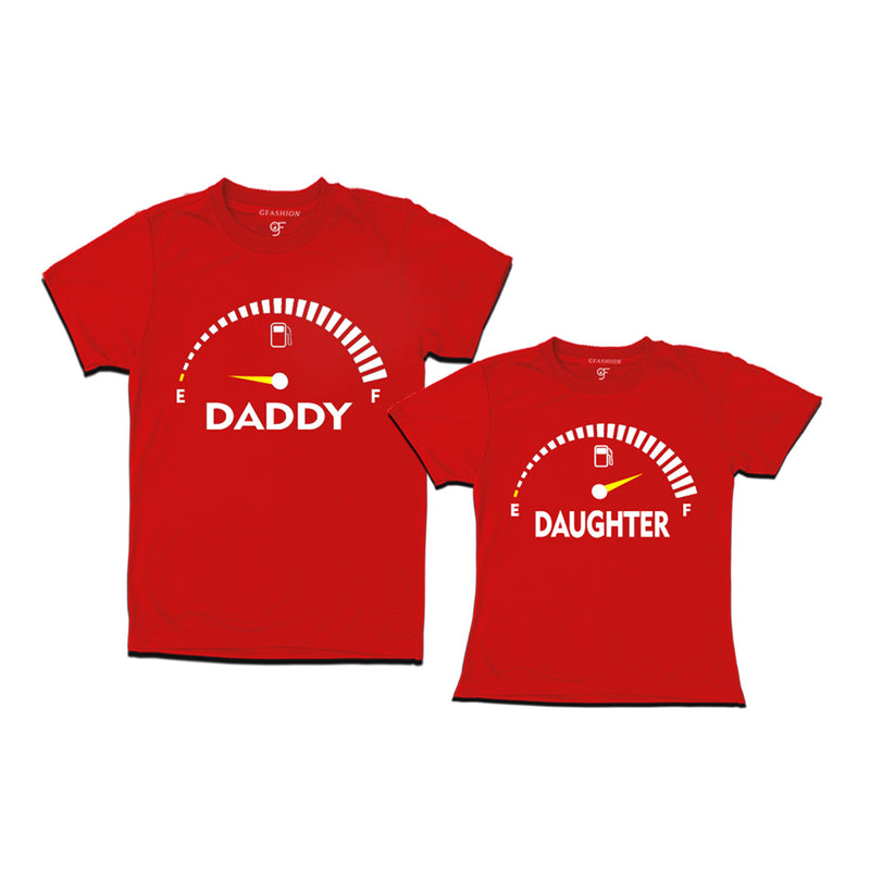 SpeedoMeter Matching T-shirts for Dad and Daughter in Red Color available @ gfashion.jpg
