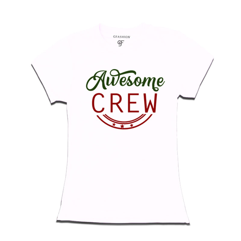 awesome crew ladies t shirts