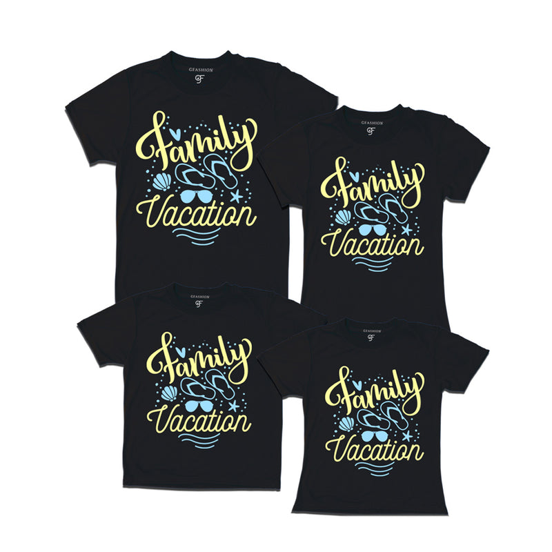 Family Vacation  T-shirts in Black Color available @ gfashion.jpg