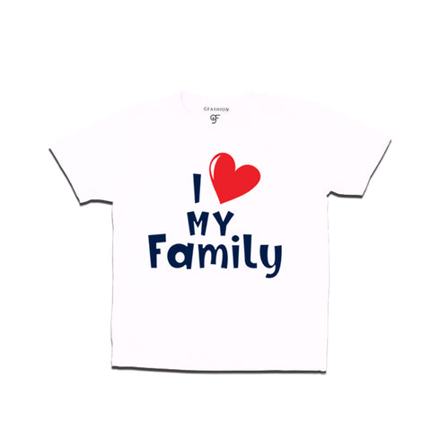 i love family t shirt for boy