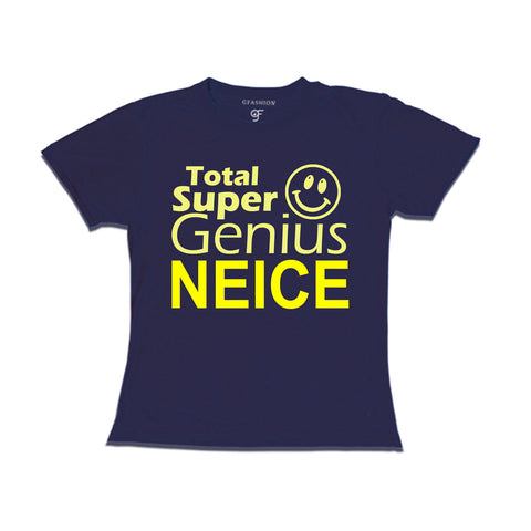 Super Genius Neise T-shirts-navy-gfashion