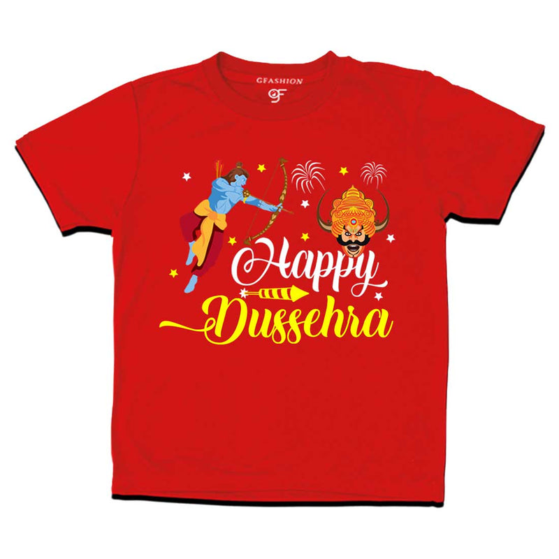 Happy Dussehra Boy T-shirt in Red Color available @ gfashion.jpg