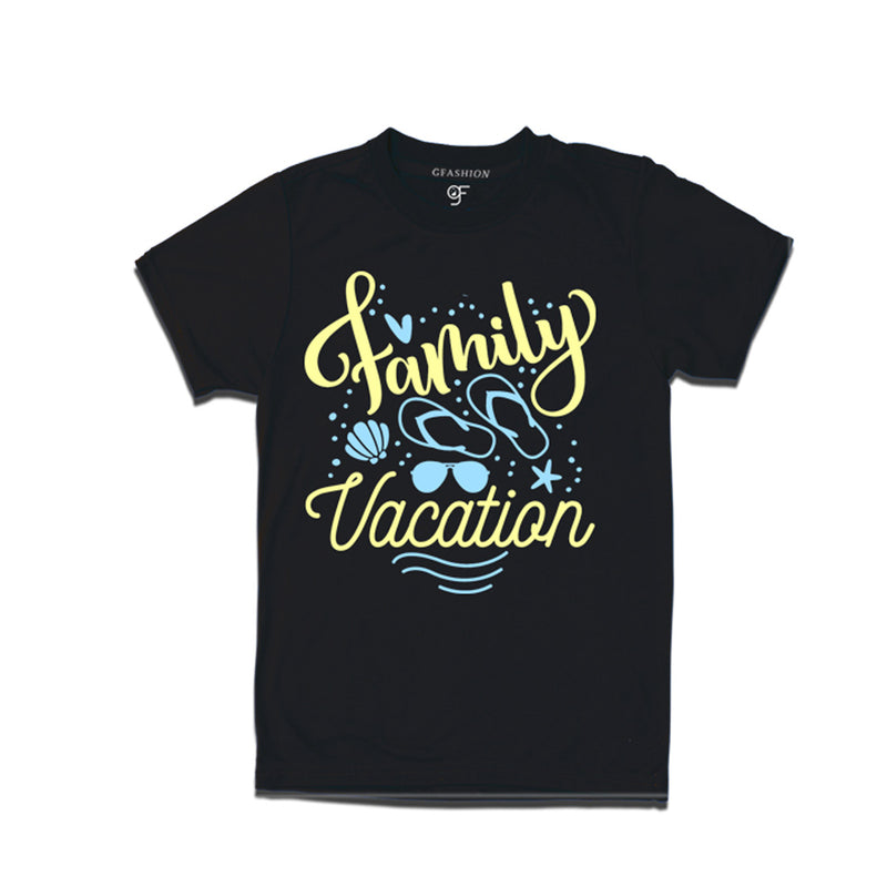 Family Vacation  T-shirts in Black Color available @ gfashion.jpg
