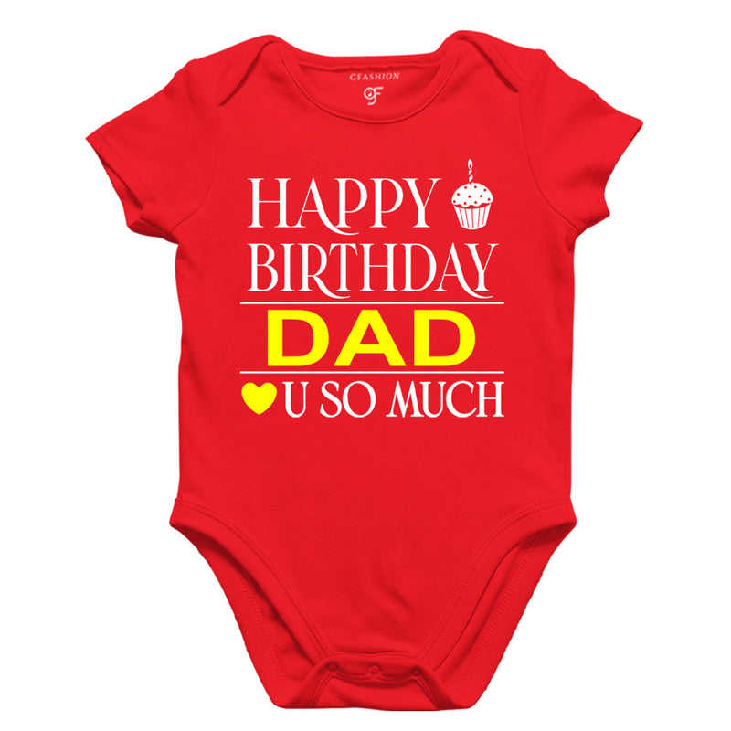 Happy Birthday Dad Love u so much-Body suit-Rompers in Red Color available @ gfashion.jpg