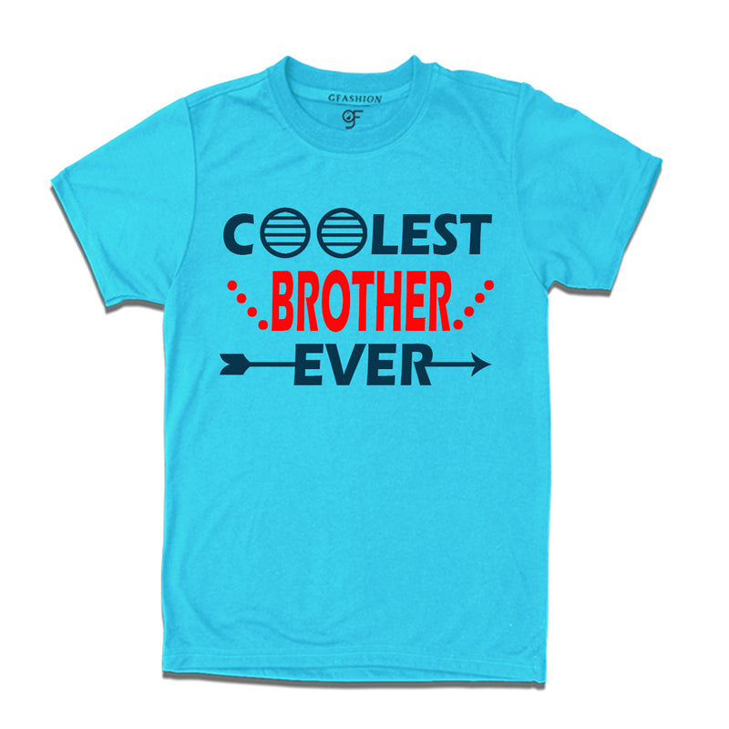 coolest brother ever t shirts-sky blue-gfashion