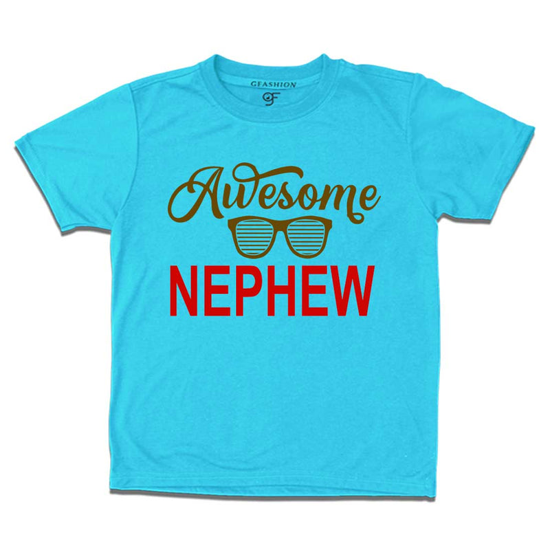 Awesome Nephew T-shirts-sky blue-gfashion