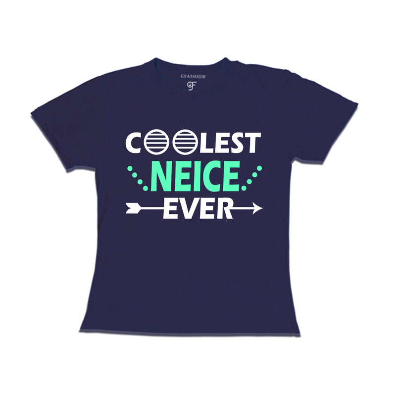 coolest neice ever t shirts-navy-gfashion
