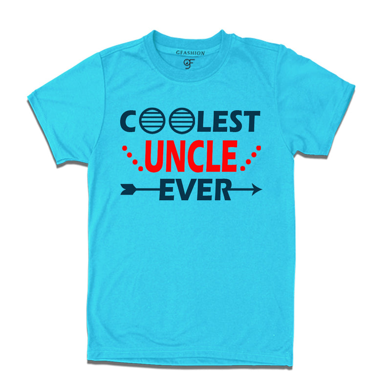 coolest uncle ever t shirts-sky blue-gfashion