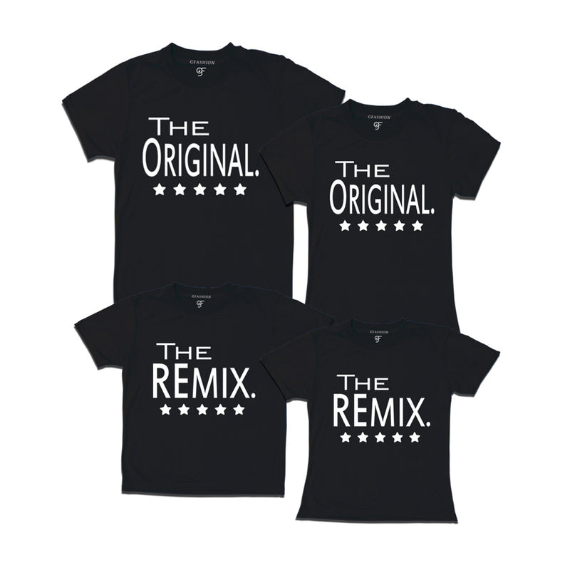 the original the remix Matching Family tees set of 4