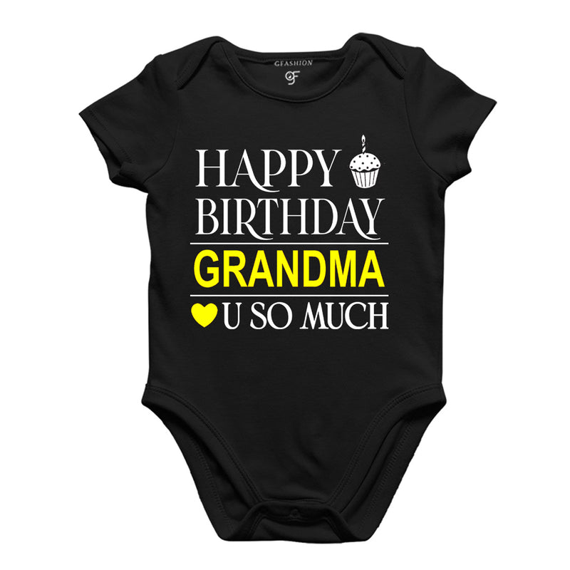 Happy Birthday Grandma Love u so much-Body suit-Rompers in Black Color available @ gfashion.jpg