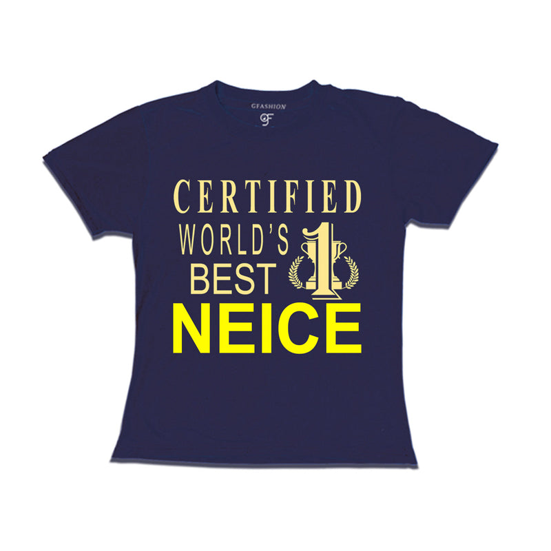 Certified World's Best  Neice t-shirts-navy-gfashion