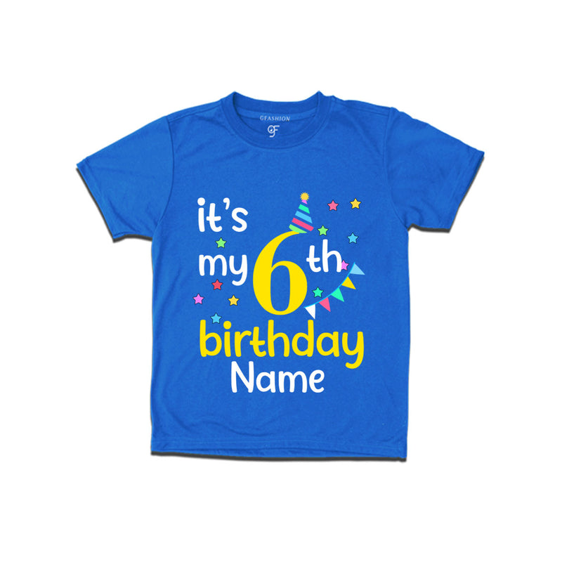 It's my 6th birthday t shirts for boys-girls